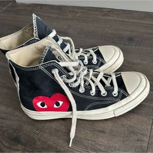 Black cdg converse